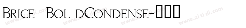 Brice  Bol dCondense字体转换